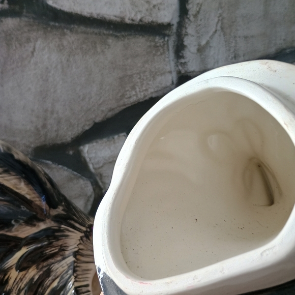 Large Red And Black Rooster Canister Or Cookie Jar, Cottage Cabin Core - Picture 10 of 16